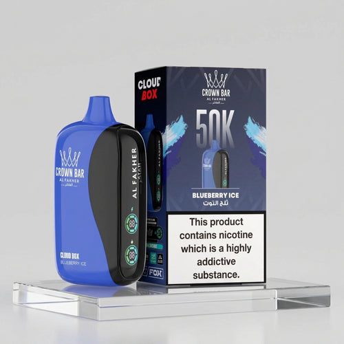 Crown Bar Al Fakher 50000 Puffs Cloud Box Blueberry Ice