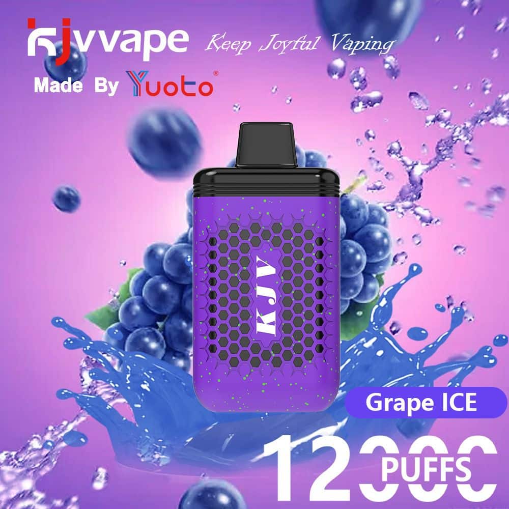 Yuoto KJV 12000 Puffs disposable grappe ice - Vapesepetimtr