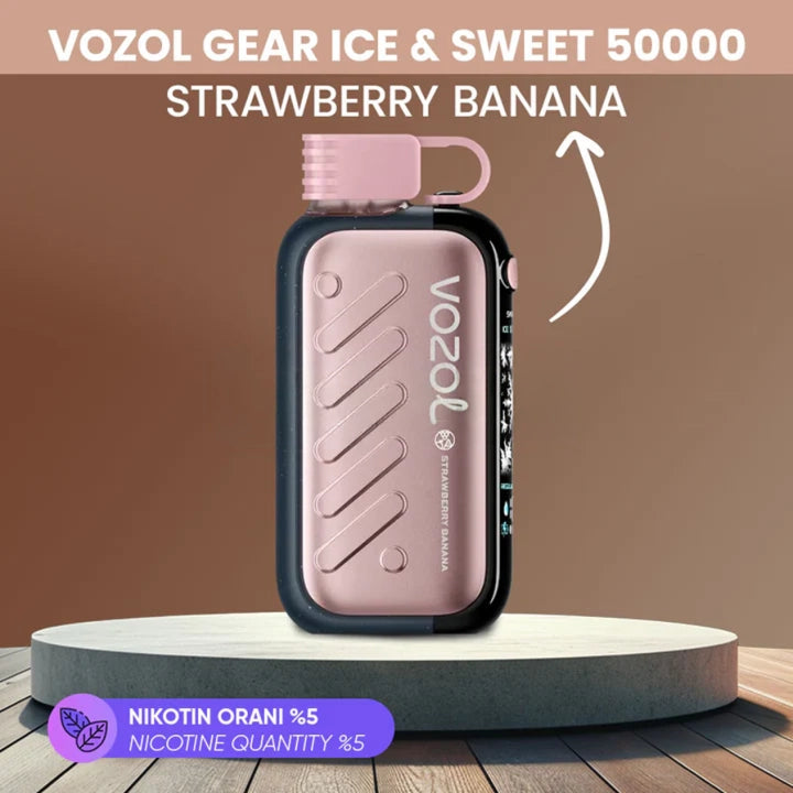 Vozol Gear Ice Sweet 50000 Strawberry Banana