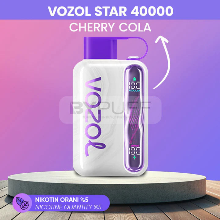 vozol star 40 bin cherry cola