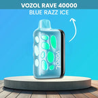Vozol Rave 40000 Blue Razz Ice