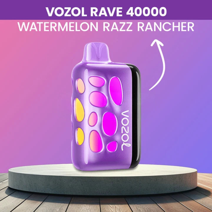Vozol Rave 40000 Watermelon Razz Rancher