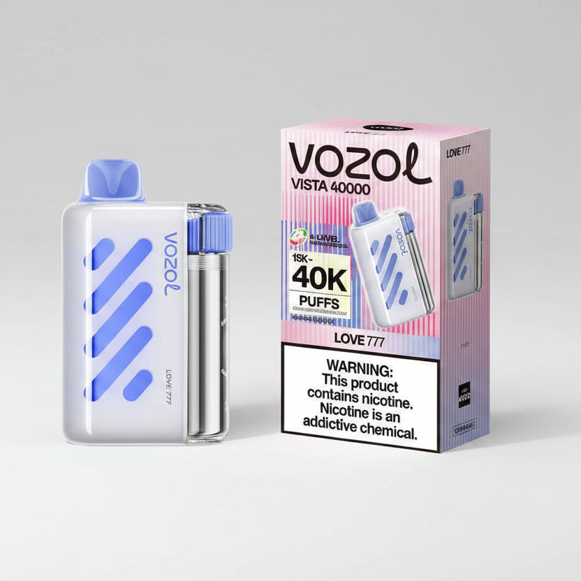Vozol Vista 40000 Love 777 ile efsanevi aromayı keşfet! 40.000 çekim kapasitesi, renkli ekran ve orijinal ürün güvencesi vapesepetimtr stoklarında. Hemen keşfet!