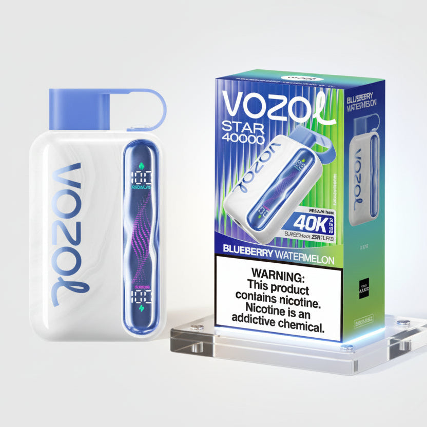 Vozol Star 40000 Blueberry Watermelon - Tatlı Yaban Mersini ve Ferah Karpuz Aromalı 40.000 Puf Puff