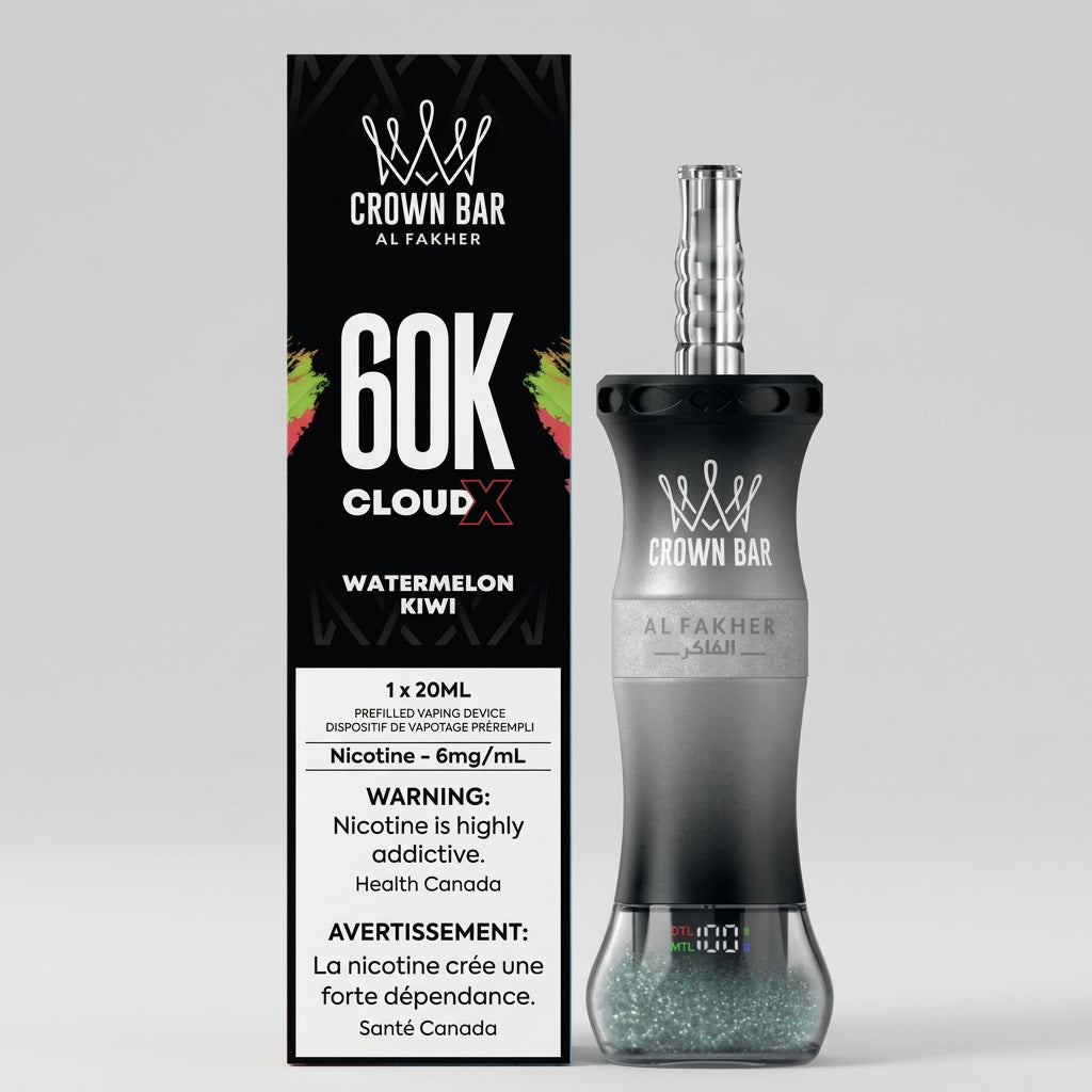 crown bar al fakher cloudx watermelon kiwi